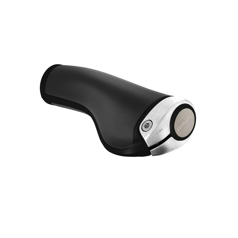 Brooks GP1 Ledergriffe 130/100mm, Schwarz/silber 3 Brooks GP1 Ledergriffe 130/100mm, Schwarz/silber