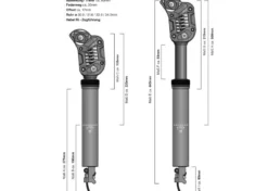 By Schulz By.Schulz Sattelst&uuml;tze, D.2 ST-Ri T80 DROPPER Kabel INNEN 31.6 X 190mm Hub:30mm STANDARD 80-105 Kg