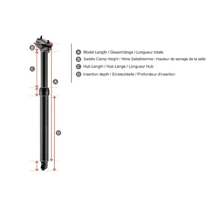 Contec Variosattelstütze DropAGogo Inkl. Remotehebel 27.2mm, L450, 125mm 4 Contec Variosattelstütze DropAGogo Inkl. Remotehebel 27.2mm, L450, 125mm – Bild 2