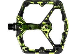 Crankbrothers Crank Brothers Pedal Stamp 7 Large Splatter Lime Gr&uuml;n
