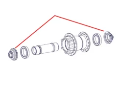 Dt-swiss DT Swiss Kit Endanschlag 110/20mm 440