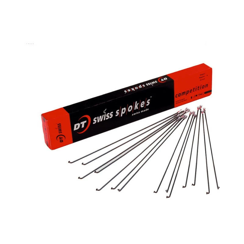 Dt-swiss DT Swiss Speichen Competition 292mm Schwarz, 2,0/1,8mm, Ohne Nippel, Karton à 100 Stk. 4 Dt-swiss DT Swiss Speichen Competition 292mm Schwarz, 2,0/1,8mm, Ohne Nippel, Karton à 100 Stk. – Bild 2