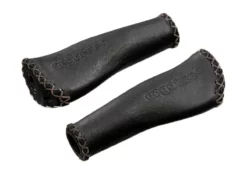 Ergotec Griffe, MONACO Kraton/Leder Griff-&Oslash;: 22 L&auml;nge:135/135 Black