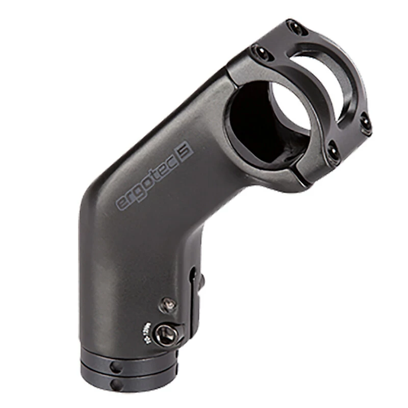 Ergotec Vorbau, HIGH BARRACUDA, 31.8mm, K-Höhe:40mm, 110mm, +45° Klemm-D:28.6 AL6061 Black-sand L6 3 Ergotec Vorbau, HIGH BARRACUDA, 31.8mm, K-Höhe:40mm, 110mm, +45° Klemm-D:28.6 AL6061 Black-sand L6