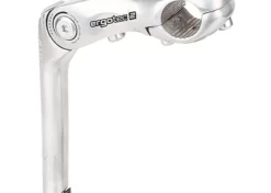 Ergotec Vorbau, KOBRA VARIO Schaft 22.2/180mm, 25.4mm, 90mm, -10-+50&deg; AL356 Silver-polish L2