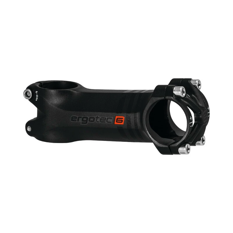 Ergotec Vorbau Piranha 80mm, Level 6, Schwarz Sand, 31.8mm, 6° 3 Ergotec Vorbau Piranha 80mm, Level 6, Schwarz Sand, 31.8mm, 6°