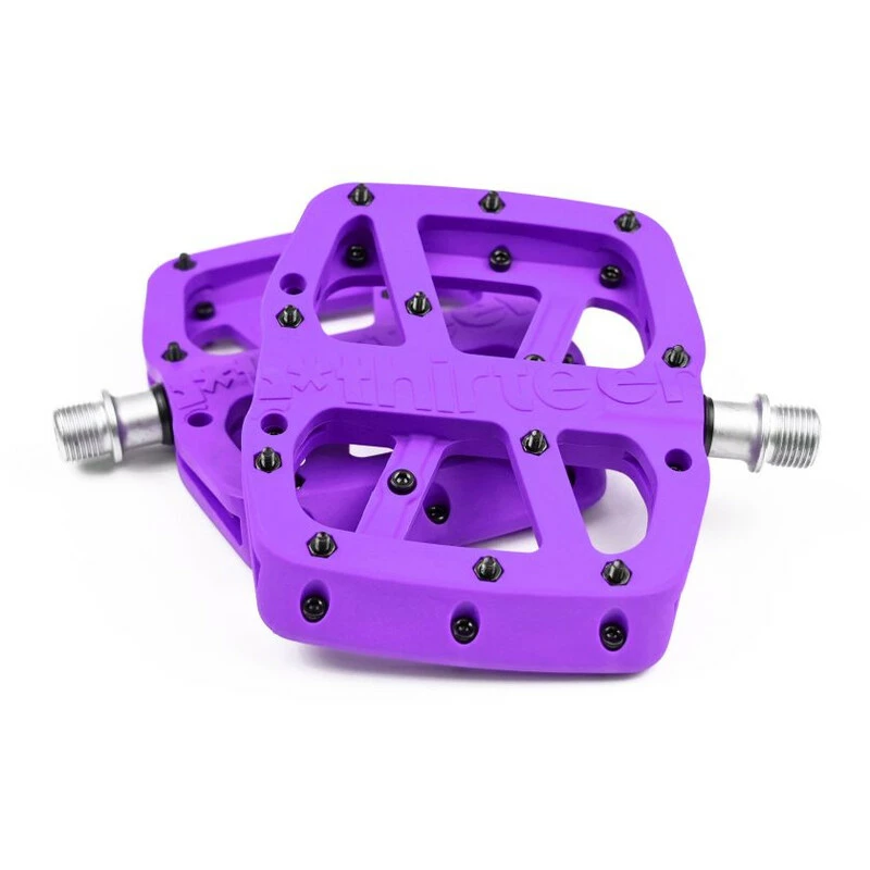 Ethirteen Pedal Base Flat Composite, Eggplant, Violett, 22 Pins 4 Ethirteen Pedal Base Flat Composite, Eggplant, Violett, 22 Pins – Bild 2