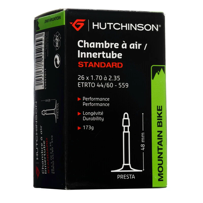 Hutchinson Schlauch, STANDARD, 26x1.70-2.35 Presta 48mm, CV657011 3 Hutchinson Schlauch, STANDARD, 26x1.70-2.35 Presta 48mm, CV657011