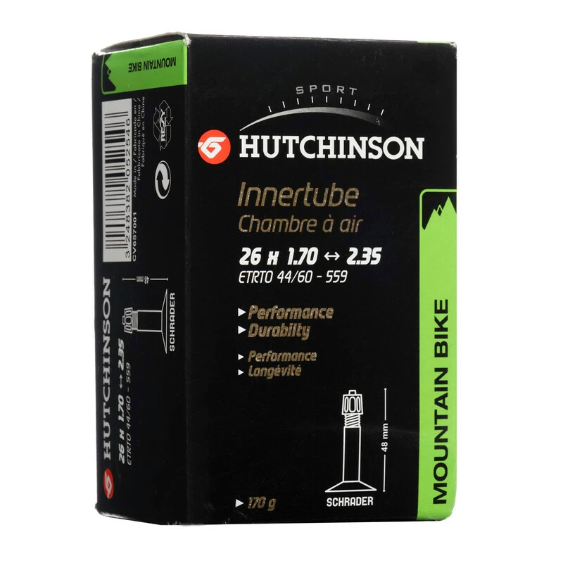 Hutchinson Schlauch, STANDARD, 26x1.70-2.35 Schrader 48mm, CV657001 3 Hutchinson Schlauch, STANDARD, 26x1.70-2.35 Schrader 48mm, CV657001
