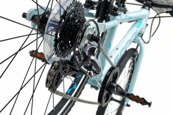 S'COOL S´COOL LiXe Race 24 Aluminium 8-Gang Icegrey/blue Matt 7 S'COOL S´COOL LiXe Race 24 Aluminium 8-Gang Icegrey/blue Matt – Bild 5