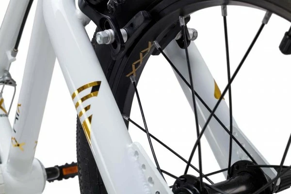 S'COOL S´COOL XtriX Mini BMX 16'' Stahl 1-Gang White/ Gold 5 S'COOL S´COOL XtriX Mini BMX 16'' Stahl 1-Gang White/ Gold – Bild 3