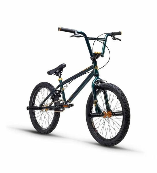 S'COOL S´COOL XtriX 40 BMX 20'' Stahl 1-Gang Darkgreen/gold Matt 5 S'COOL S´COOL XtriX 40 BMX 20'' Stahl 1-Gang Darkgreen/gold Matt – Bild 3