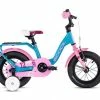 S'COOL S´COOL NiXe 12 Aluminium 1-Gang Turquoise/pink -Fahrrad laden image KO SL 0189 1 600x600