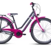S'COOL S´COOL ChiX 24 Twin Aluminium 7-Gang Dark Grey/Pink -Fahrrad laden image KO SL 0280 1 600x600