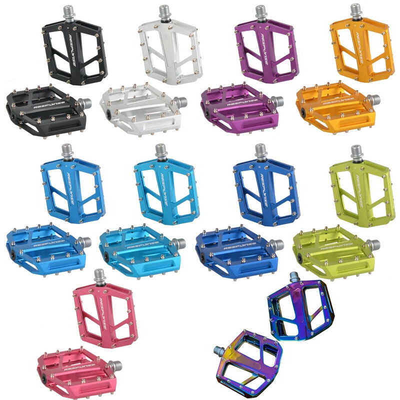 Response Flat Pedale MTB, 9/16" 7mm Lager Gedichtet, Red AL6061 24 Pin Format: 94x95mm 4 Response Flat Pedale MTB, 9/16" 7mm Lager Gedichtet, Red AL6061 24 Pin Format: 94x95mm – Bild 2