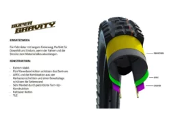 Schwalbe BIG BETTY 27.5x2.40, Evo, Super Gravity, Soft, Falt, Classic-Skin HS608, 62-584, TLE, SnakeSkin, E-50 10 Schwalbe BIG BETTY 27.5x2.40, Evo, Super Gravity, Soft, Falt, Classic-Skin HS608, 62-584, TLE, SnakeSkin, E-50 -Fahrrad laden schwalbe big betty 275x240 evo super gravity soft falt classic skin hs608 62 584 tle snakeskin e 504