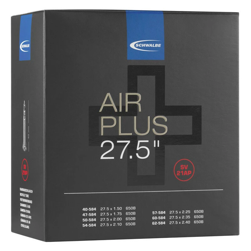 Schwalbe Schlauch AirPlus Presta, 27,5x1.5-2.4, SV 21, Ventil 40mm 7 Schwalbe Schlauch AirPlus Presta, 27,5x1.5-2.4, SV 21, Ventil 40mm – Bild 5