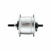 Shimano Nabendynamo DH-C6000 100 Mm 36-Loch 6V/3W Mutterverschluss Silber -Fahrrad laden shimano nabendynamo dh c6000 100 mm 36 loch 6v 3w mutterverschluss silber
