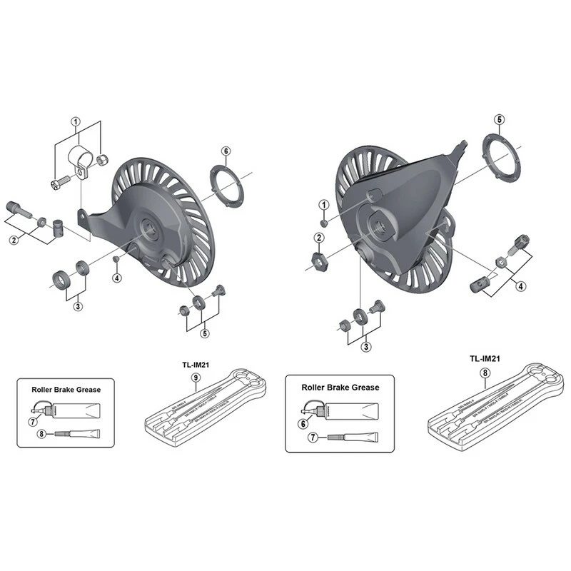Shimano Rollerbremse Nexus BR-C6000-F Vorne M/Mutter M10 4 Shimano Rollerbremse Nexus BR-C6000-F Vorne M/Mutter M10 – Bild 2