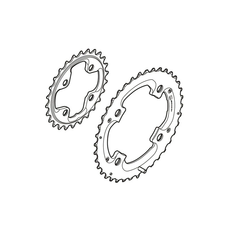 Shimano XTR Kettenblatt 26 Zähne, Y-1LR 26000 FC-M980, 26/38 3 Shimano XTR Kettenblatt 26 Zähne, Y-1LR 26000 FC-M980, 26/38