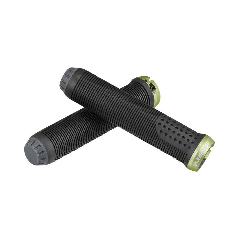 Spank Griffe Spike 30 LockOn, 145mm, 30mm, Schwarz/grün 3 Spank Griffe Spike 30 LockOn, 145mm, 30mm, Schwarz/grün