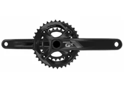 SRAM GX 20 2x11 1000 Kurbelgarnitur Alu 175mm, 36-24, BB30, Ohne Tretlager, 64/104 BCD, Schwarz