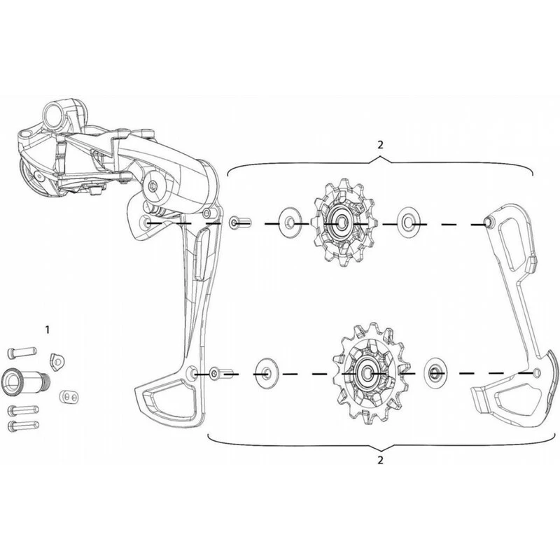 SRAM Wechselräder GX Eagle, 12-fach, -50 Zähne, Innerer Käfig Grau 4 SRAM Wechselräder GX Eagle, 12-fach, -50 Zähne, Innerer Käfig Grau – Bild 2
