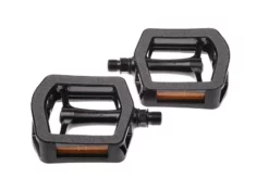 BIKE ATTITUDE Wellgo Pedale C318DU 9/16&quot; Alu Mit Reflektor Schwarz