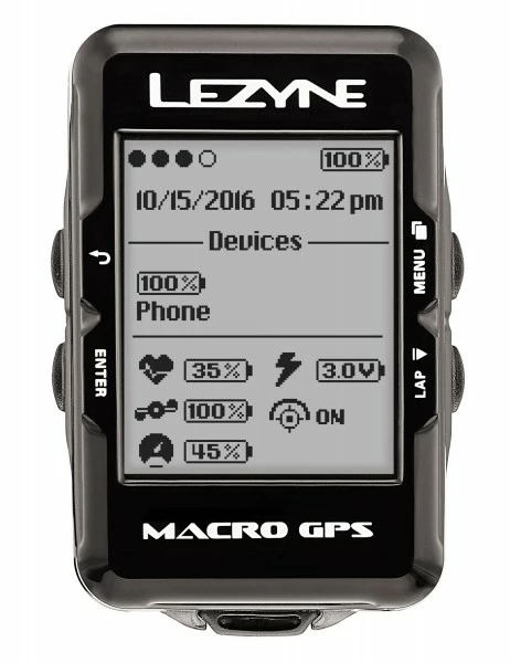 Lezyne Radcomputer Macro GPS Mit Herzfrequenzmessgerät Schwarz 3 Lezyne Radcomputer Macro GPS Mit Herzfrequenzmessgerät Schwarz