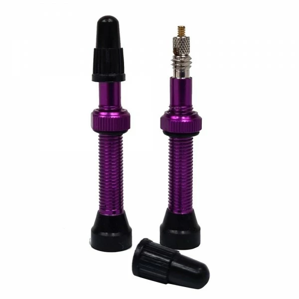 Fun Works Ultralight Tubeless Ventil 2er Set Purple 3 Fun Works Ultralight Tubeless Ventil 2er Set Purple